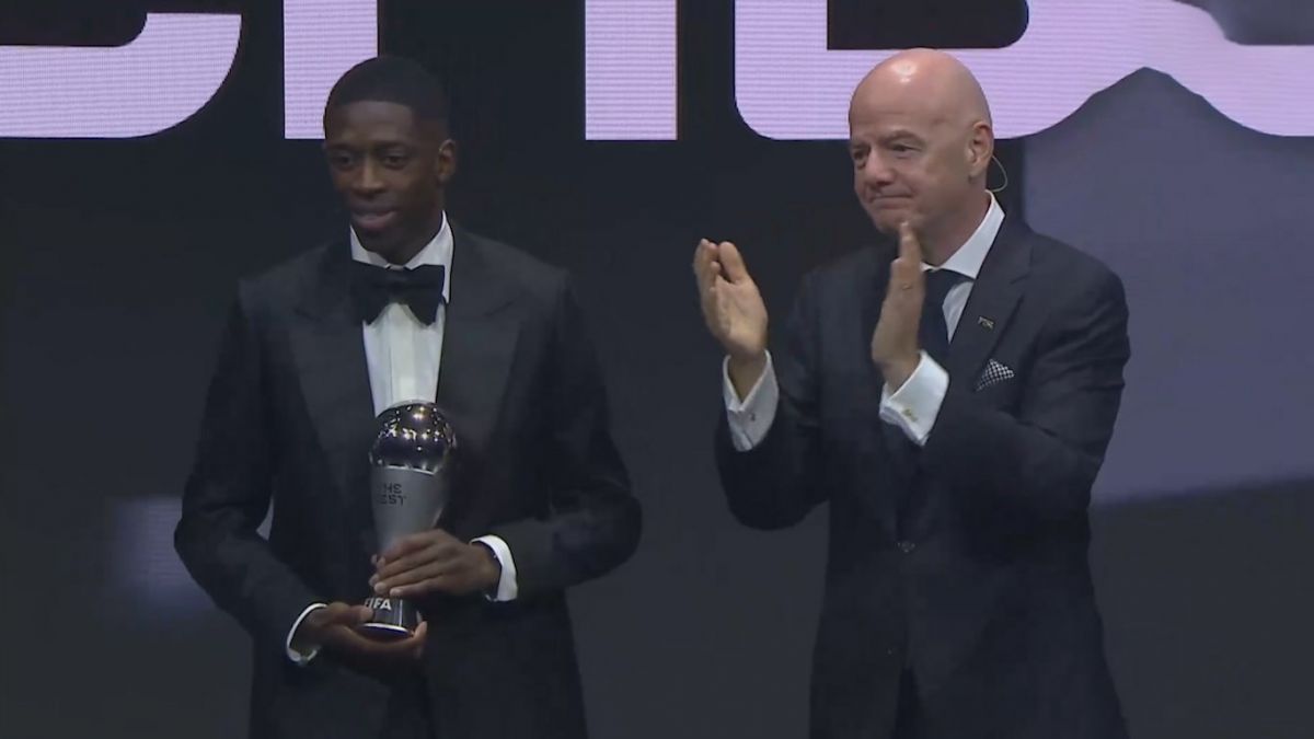 عثمان دمبله بهترین بازیکن سال ۲۰۲۵ از سوی فیفا