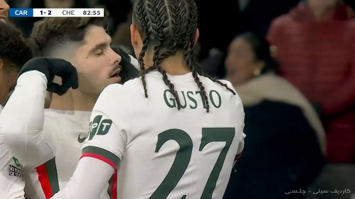 گل دوم چلسی به کاردیف (پدرو نتو)