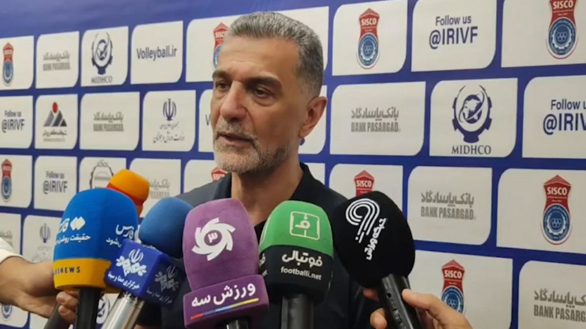 صحبتهای بعد از بازی والیبال فولاد سیرجان در مقابل سایپا