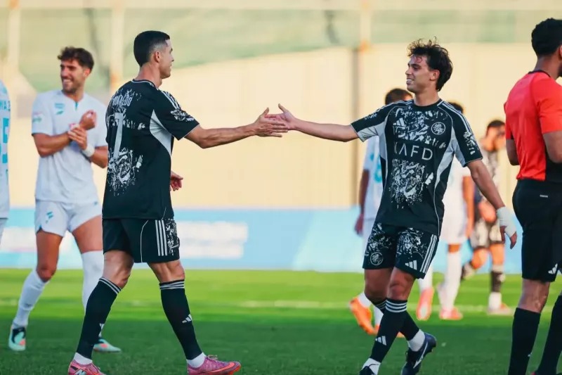 توقف النصر در روز گلزنی رونالدو و فلیکس