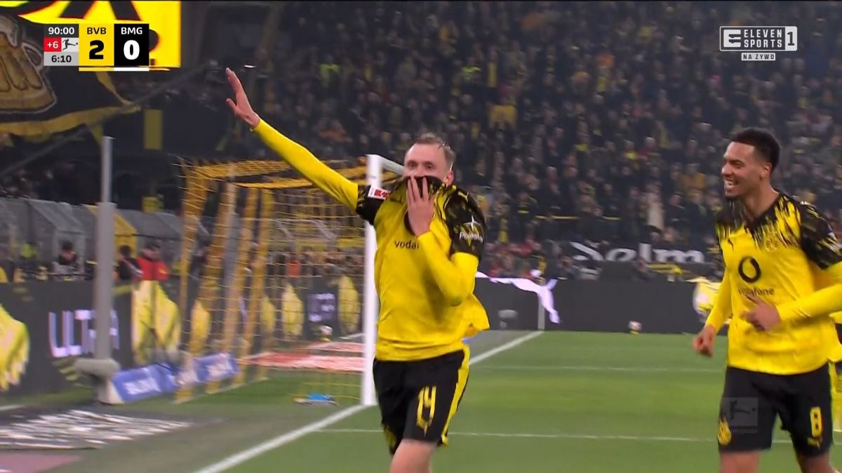 گل دوم دورتموند به مونشن گلادباخ (ماکسیمیلیان بایر)