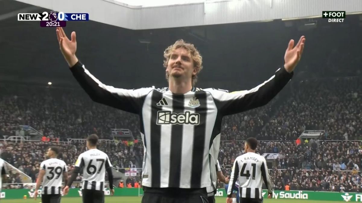 گل دوم نیوکاسل به چلسی (دبل وولتماده)