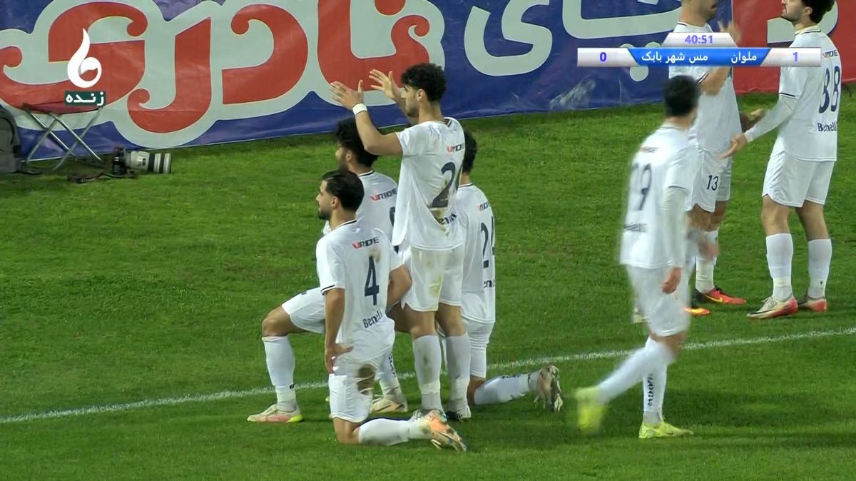 گل اول ملوان به مس شهر بابک (ثابت ایمانی)