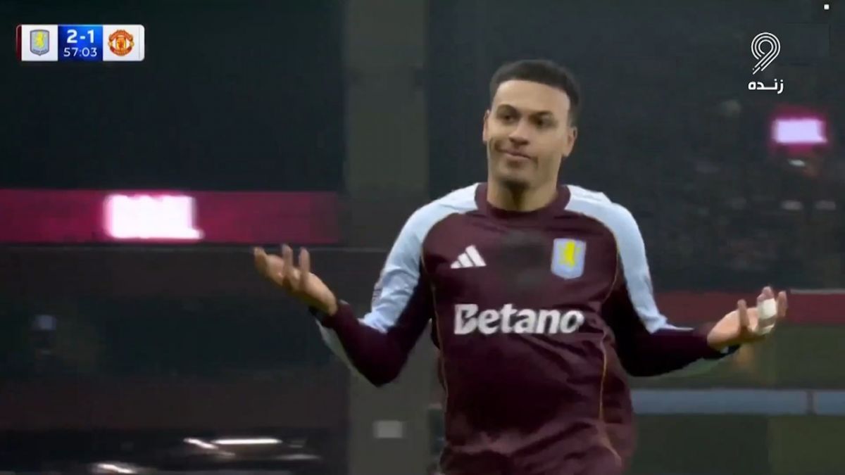 گل دوم استون ویلا به منچستر یونایتد (دبل مورگان راجرز)