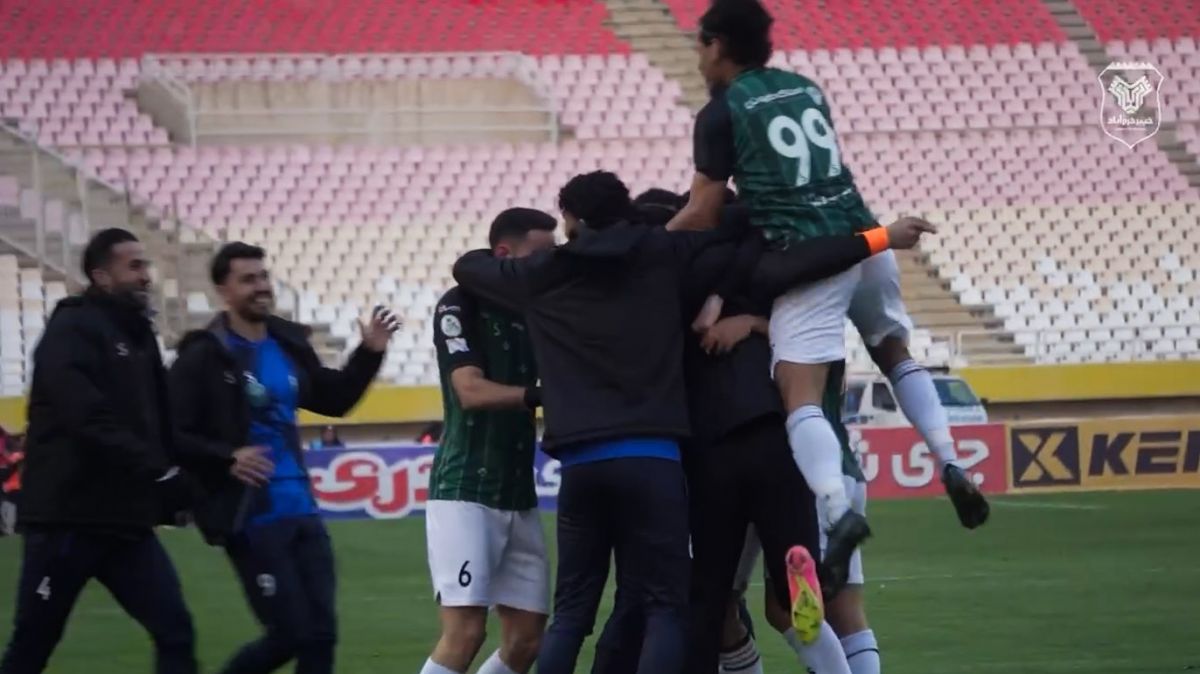 سه گل خیبر به سپاهان در نقش جهان از زاویه دوربین باشگاه خیبر