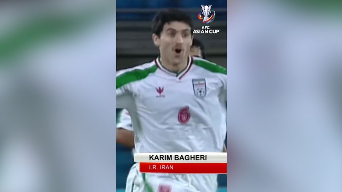 ویدیوی صفحه فارسی AFC از سوپرگل کریم باقری به کرهجنوبی در جام ملتهای آسیا
