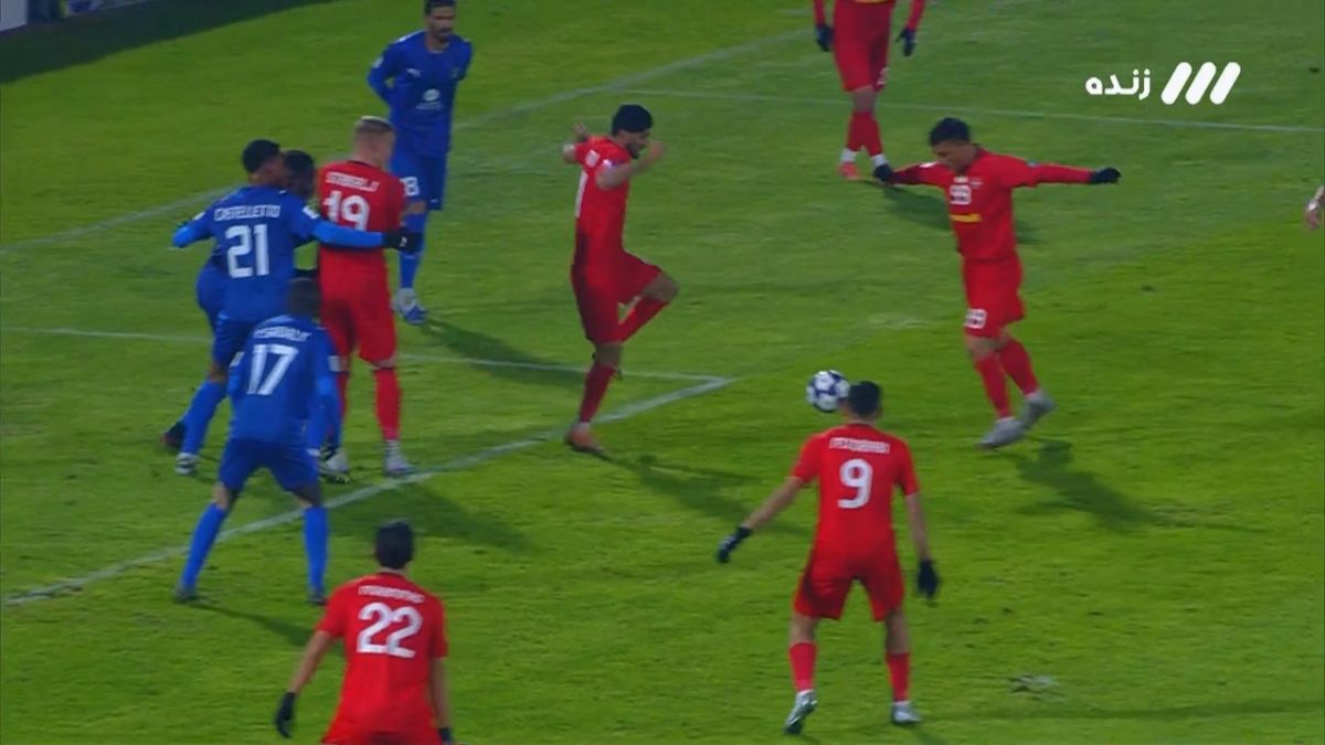 ضربه حسین‌زاده به تیر دروازه الدحیل برخورد کرد