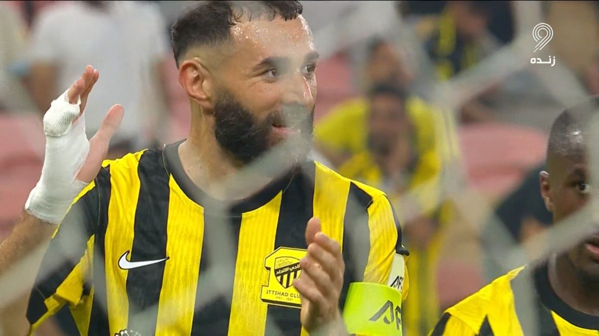 گل اول الاتحاد به نسف قارشی (کریم بنزما)