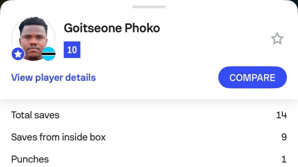 دروازه‌بان بوتسوانا در برابر سنگال معجزه کرد!
