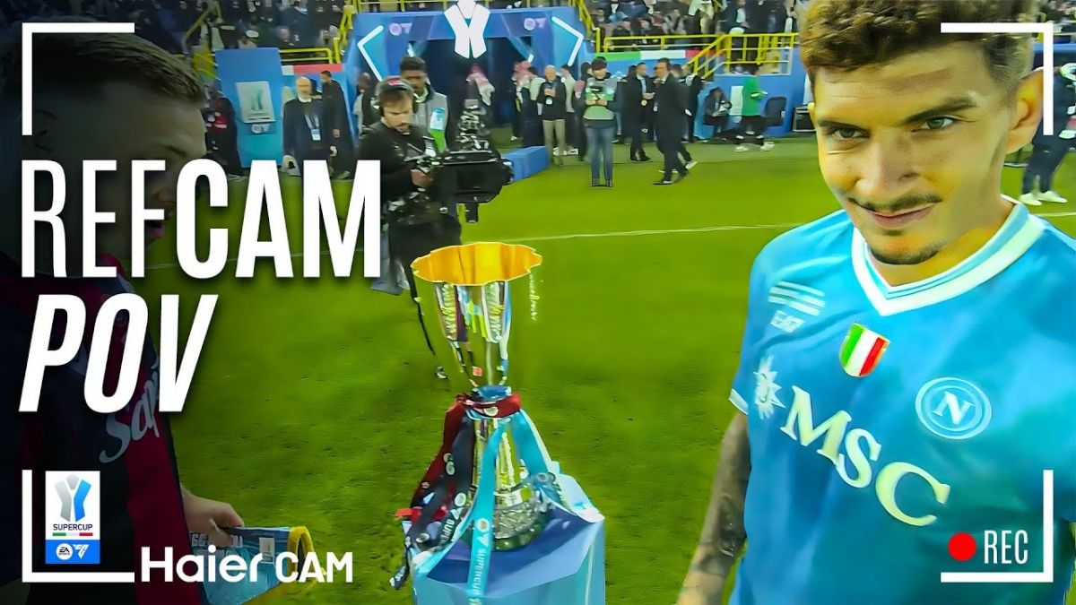 فینال سوپرکاپ ایتالیا از زاویه دوربین داور