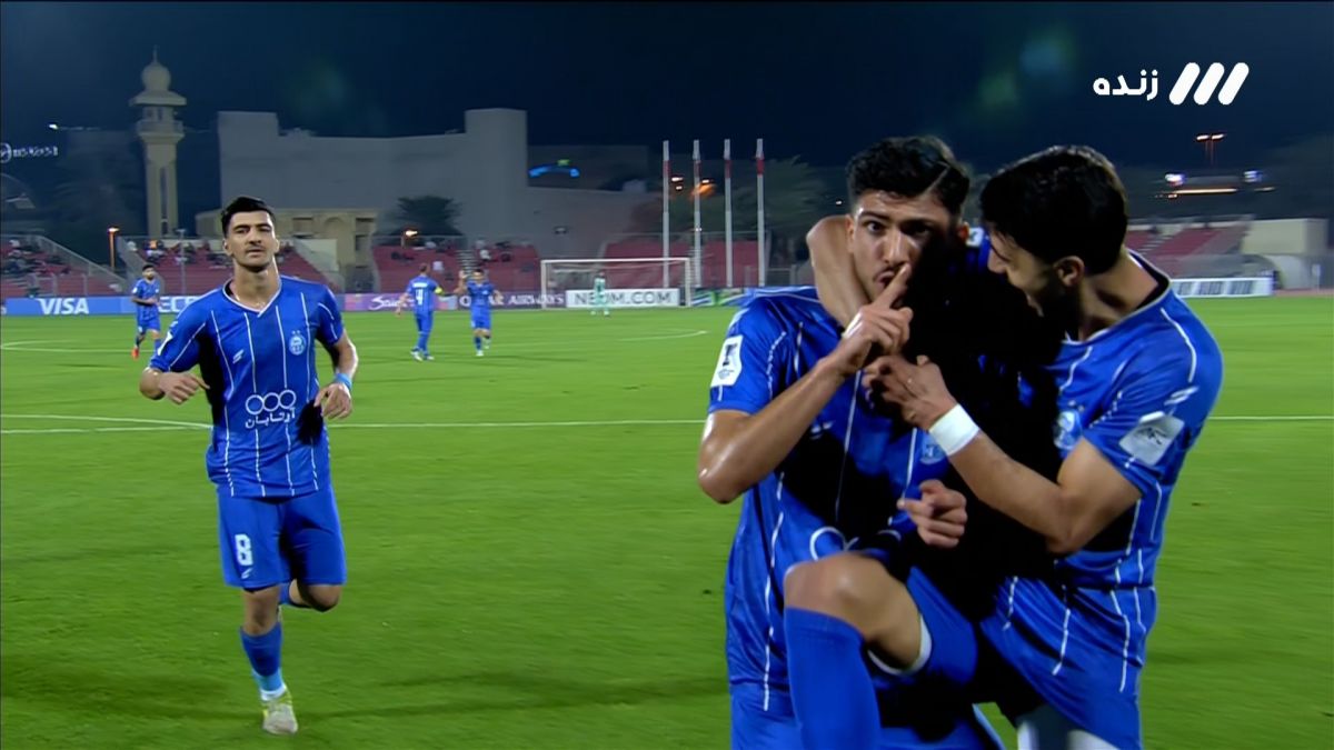 گل اول استقلال به المحرق (اسماعیل قلی زاده)