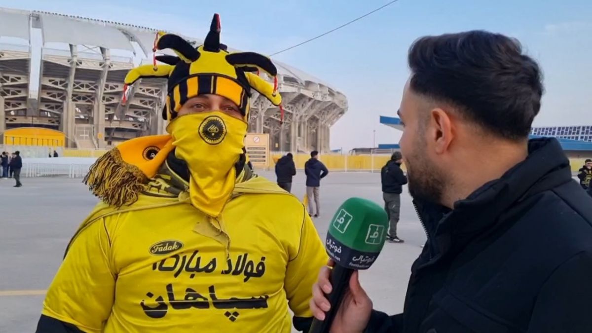 صحبت های هواداران سپاهان و چادرملو پیش از تقابل در نقش جهان