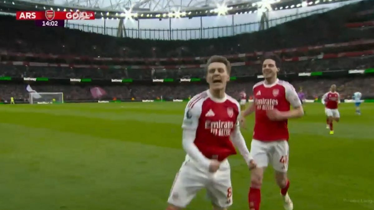 گل اول آرسنال به برایتون (مارتین اودگارد)