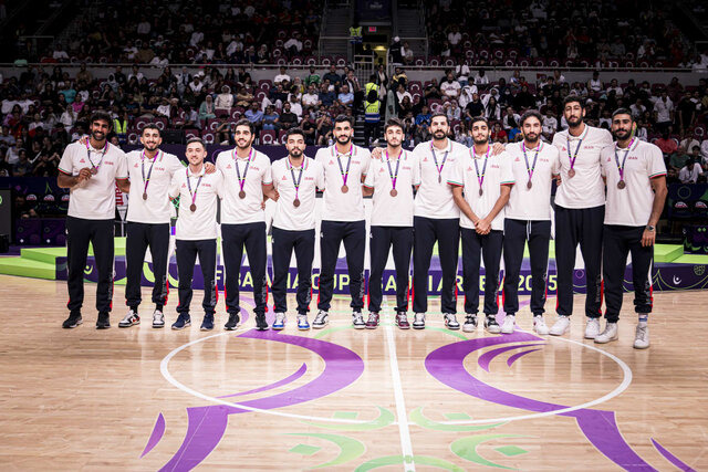 گزارش فیبا از لحظات تاریخی کاپ آسیا ۲۰۲۵/ بسکتبال ایران با مدال برنز درخشید