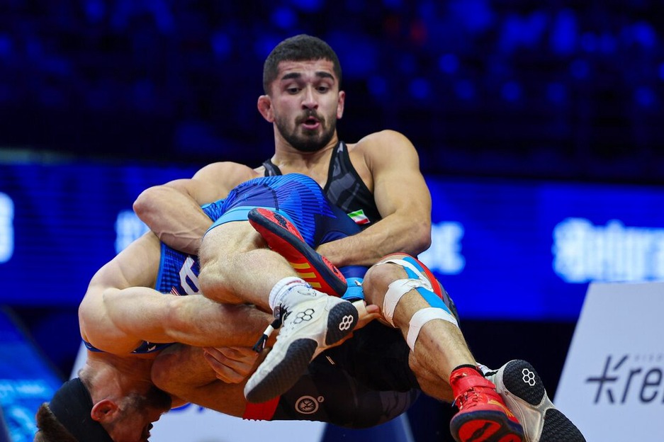 مسیر پر ریسک قهرمان کشتی ایران در ۷۴ کیلوگرم