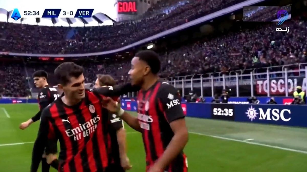 گل سوم میلان به هلاس ورونا (دبل انکونکو)