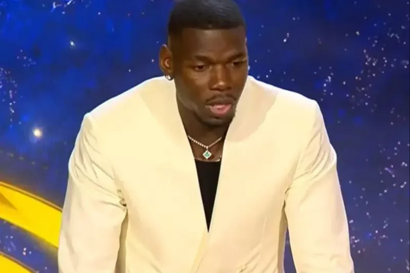 پوگبا و تشکر از رونالدو پس از دریافت جایزه "بازگشت درخشان"