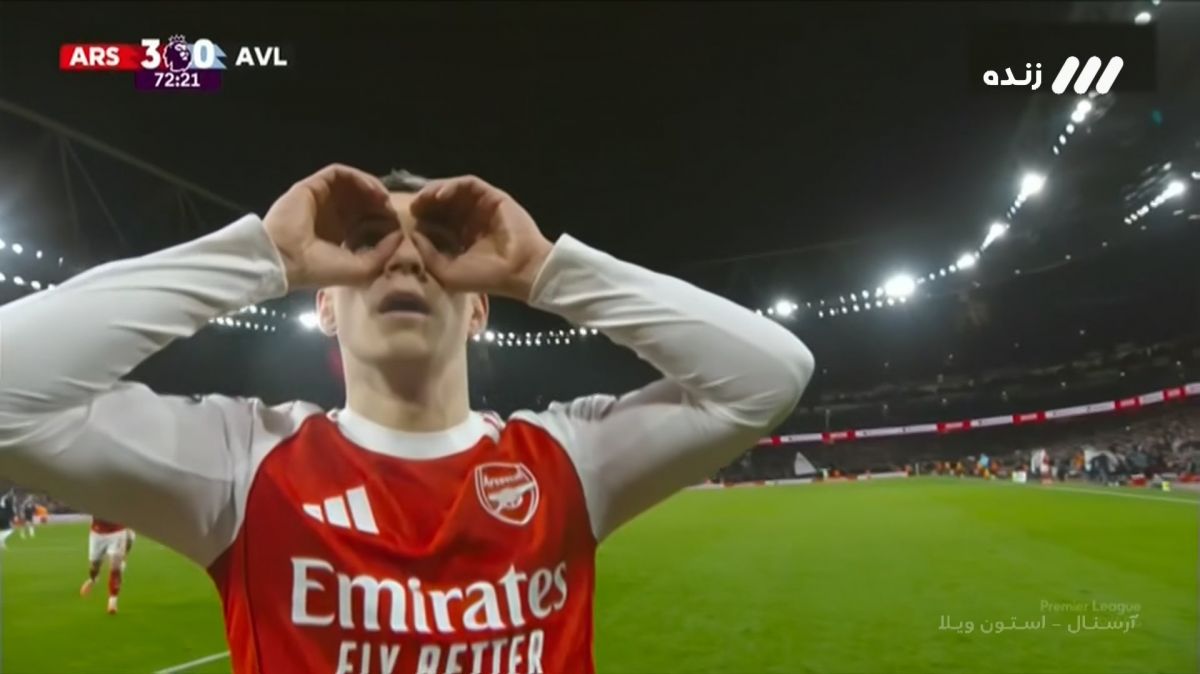 گل سوم آرسنال به استون ویلا (تروسارد)