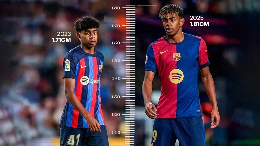 قد ستاره بارسلونا ۱۰ سانتی‌متر بلندتر شد!