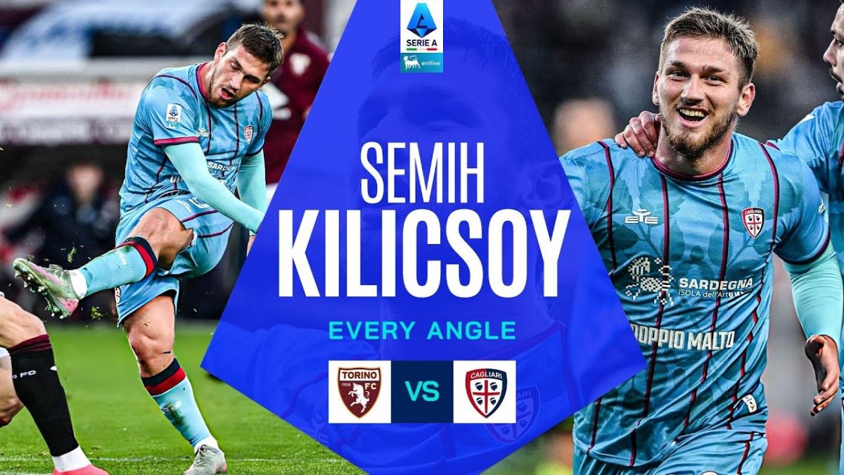 سوپرگل کلیچسوی در بازی کالیاری و تورینو از تمام زوایا