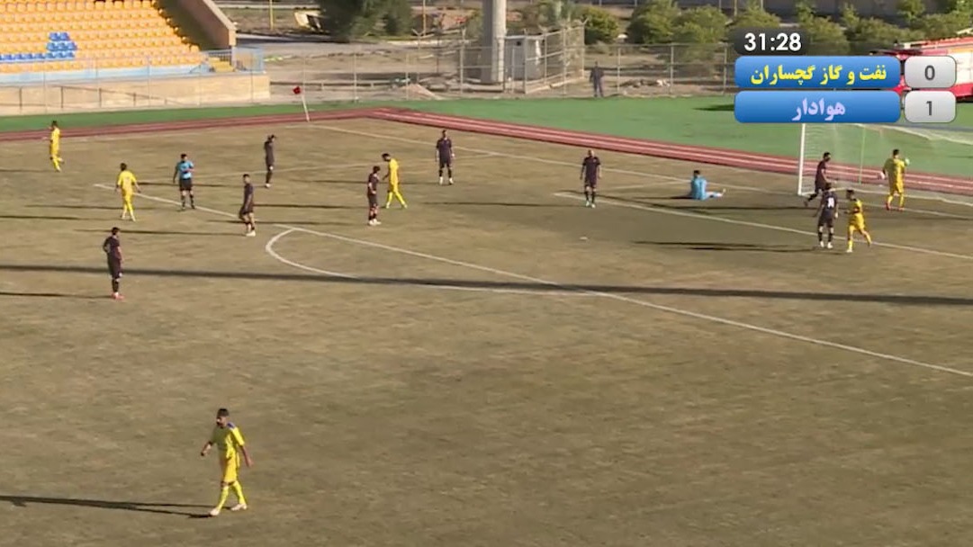 گل اول نفت و گاز گچساران به هوادار (رضا زلفی پور)