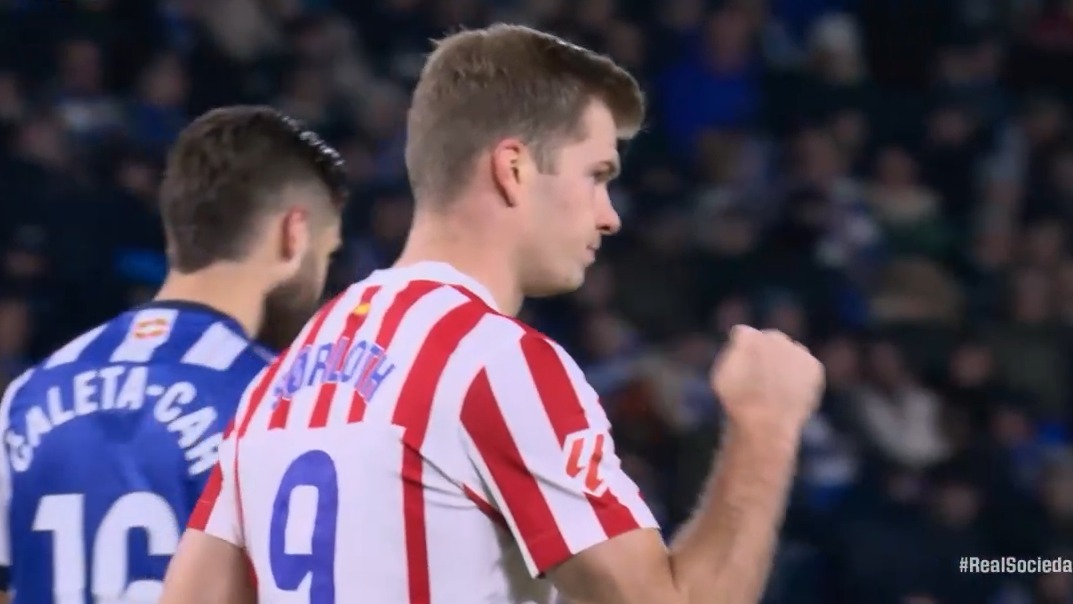 گل اول اتلتیکو مادرید به سوسیداد (سورلوث)