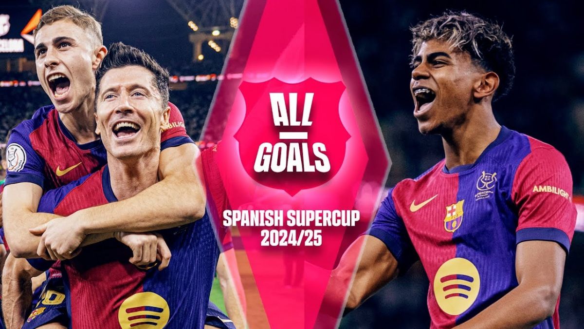 همه گلهای بارسلونا در سوپرکاپ اسپانیا 25-2024