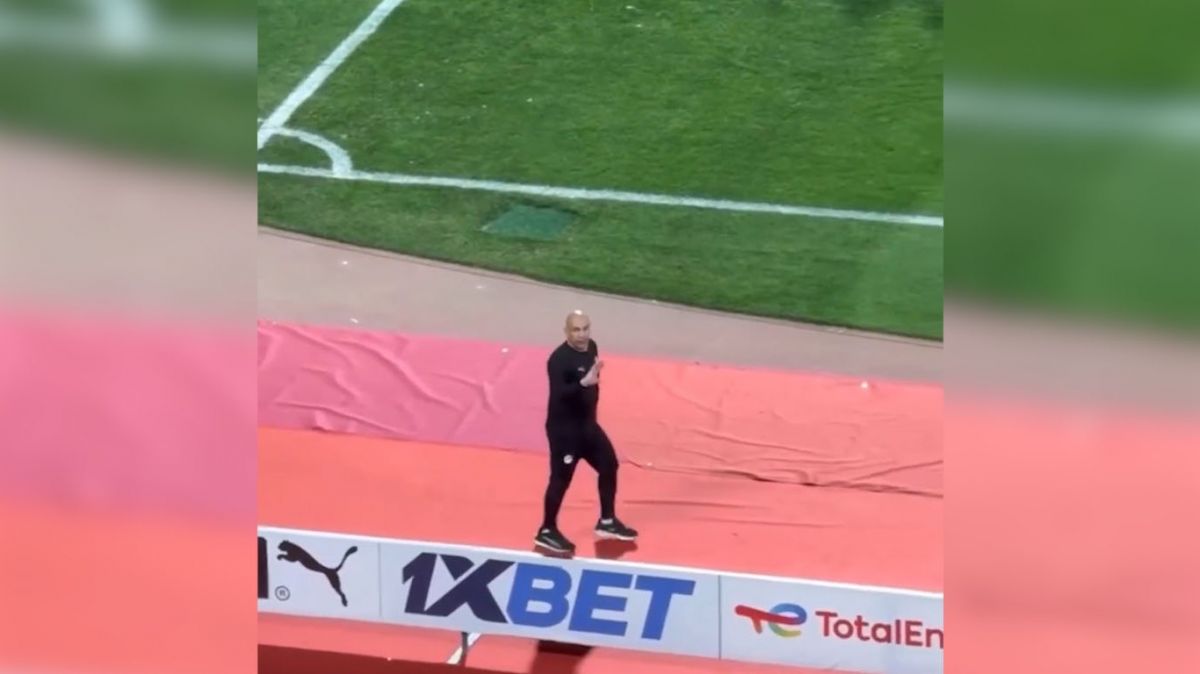 صحنه های جنجالی از سرمربی مصر در جریان و پایان بازی با بنین