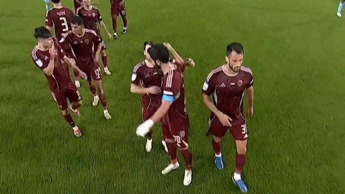 گل سوم الوحده امارات به بنی یاس (هتتریک خریبین با هتتریک پاسگل تادیچ)