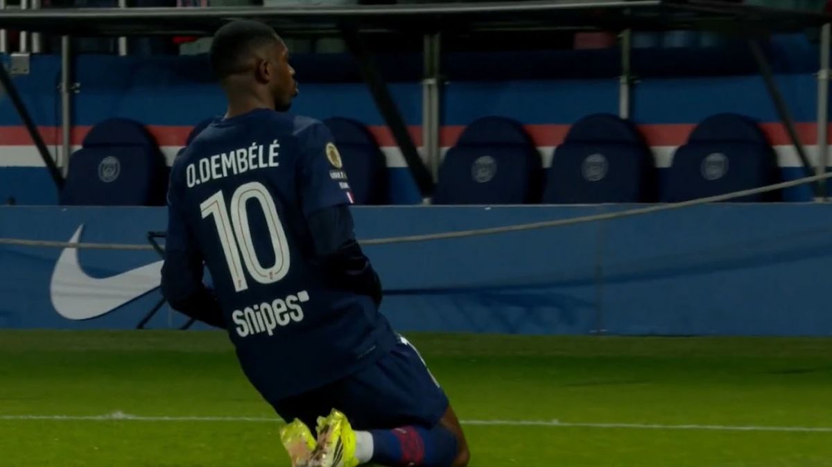 گل اول پاری سن ژرمن به لیل (سوپرگل عثمان دمبله)