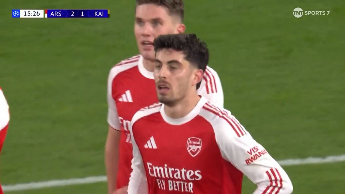 گل دوم آرسنال به غیرت (کای هاورتز)