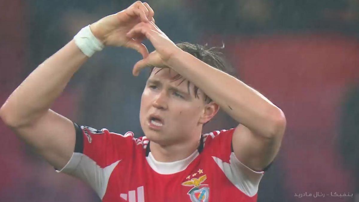 گل اول بنفیکا به رئال مادرید (اشجلدرپ)