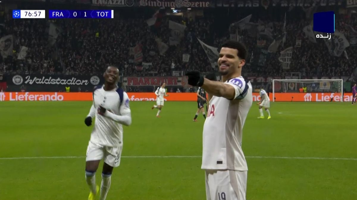 گل دوم تاتنهام به آینتراخت فرانکفورت (سولانکه)