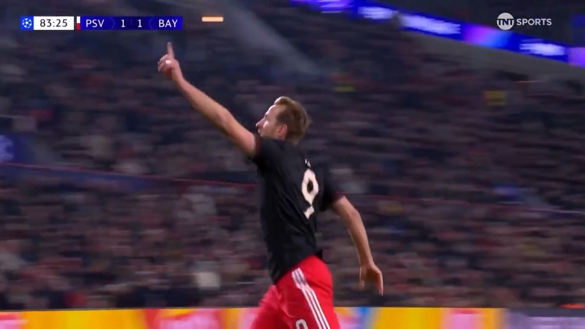 گل دوم بایرن مونیخ به آیندهوون (هری کین)