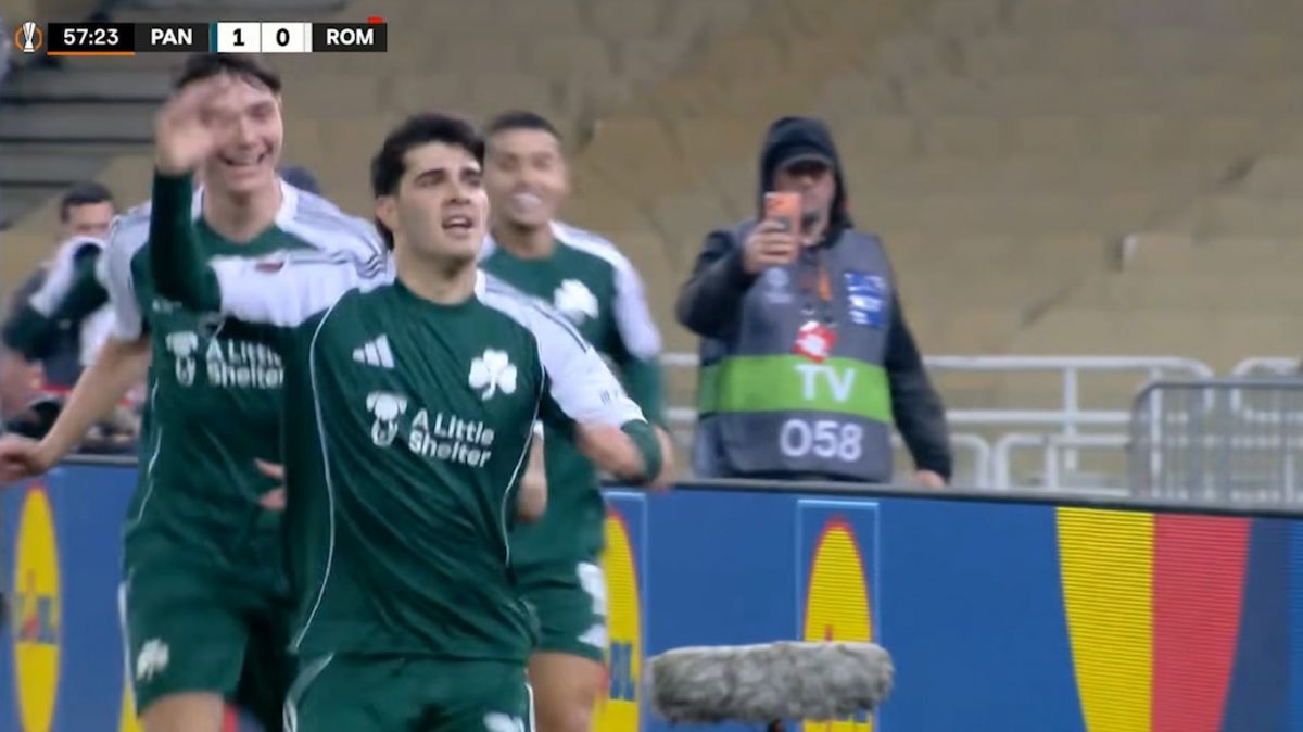 گل اول پاناتینایکوس به رم (تابوردا)