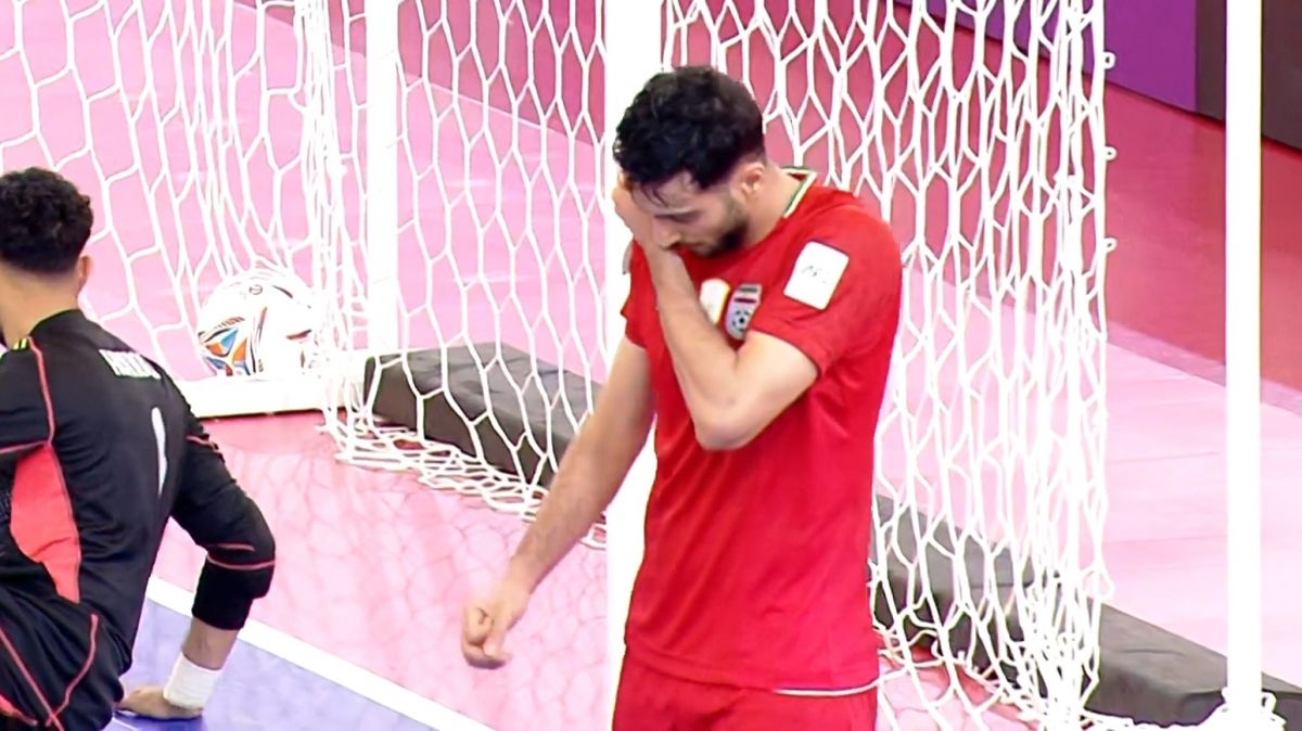 گل اول تیم ملی فوتسال ایران به عربستان (امیرحسین غلامی)