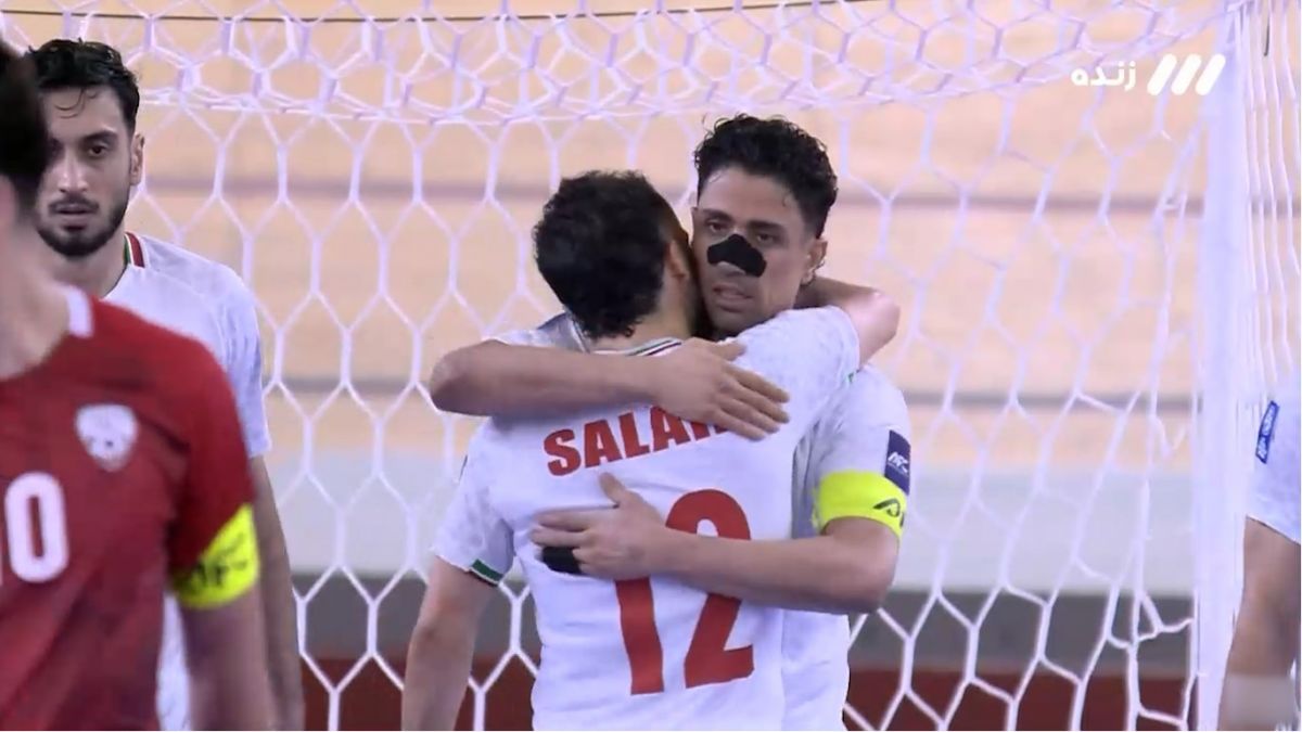 گل دوم تیم ملی فوتسال ایران به افغانستان (حسین طیبی)