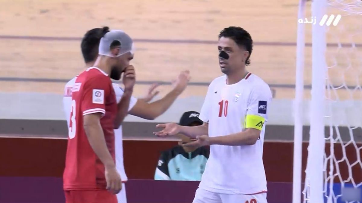 گل سوم تیم ملی فوتسال ایران به افغانستان (دبل حسین طیبی)