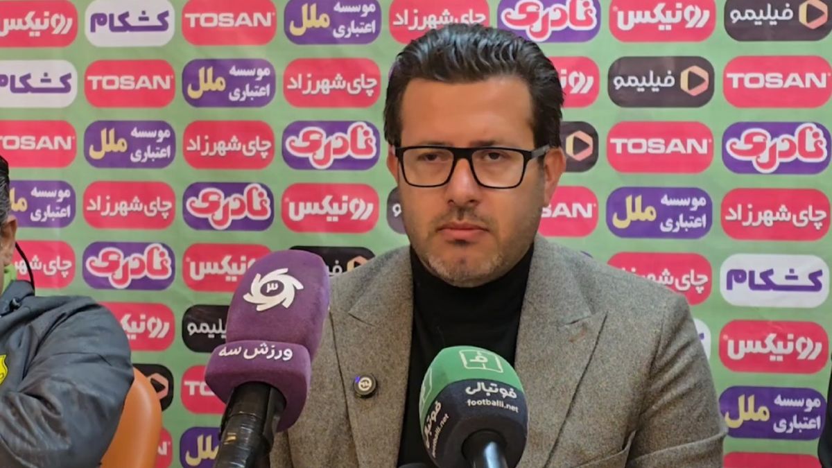 صحبتهای فرید صفایی فرد سرمربی فرد البرز بعد از بازی با مس شهر بابک