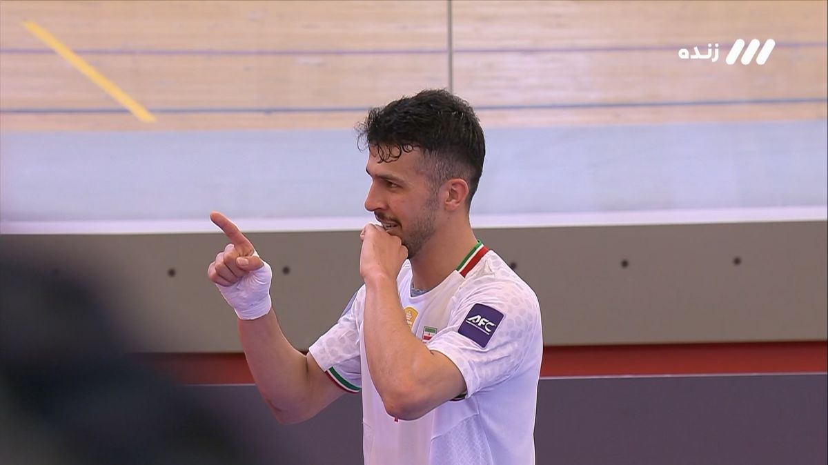 گل هفتم تیم ملی فوتسال ایران به ازبکستان (دبل سبزی)