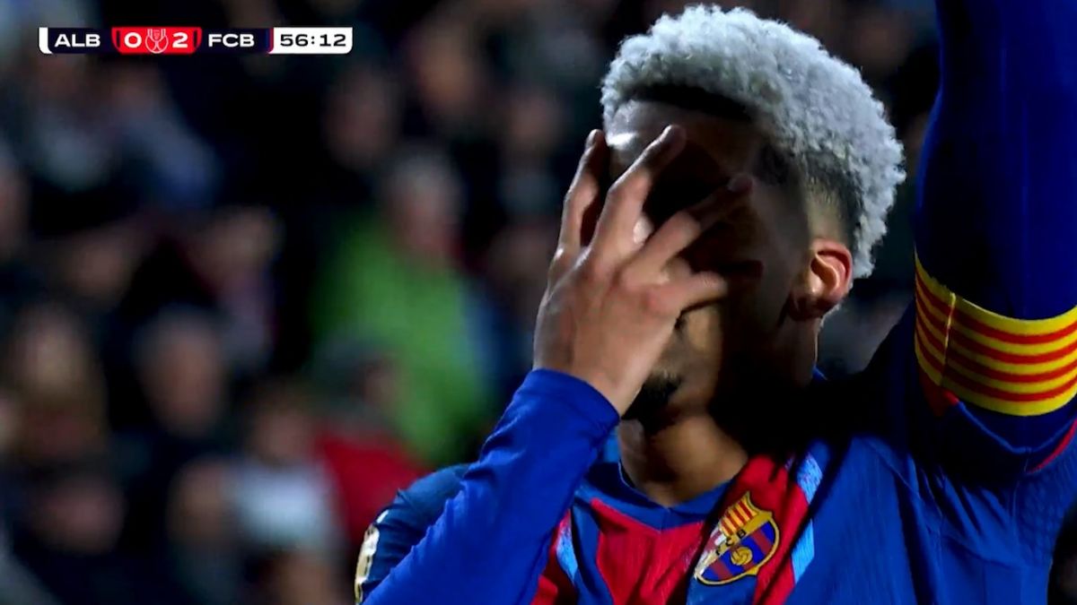 گل دوم بارسلونا به آلباسته (رونالد آرائوخو)