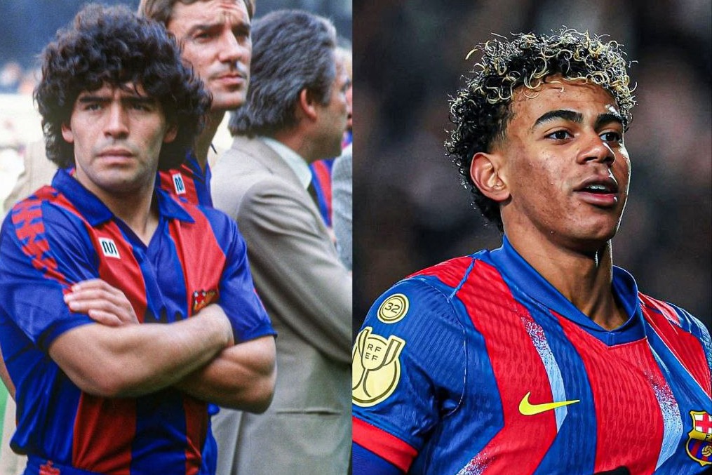 ستاره اسپانیایی بارسلونا بالاتر از مارادونا