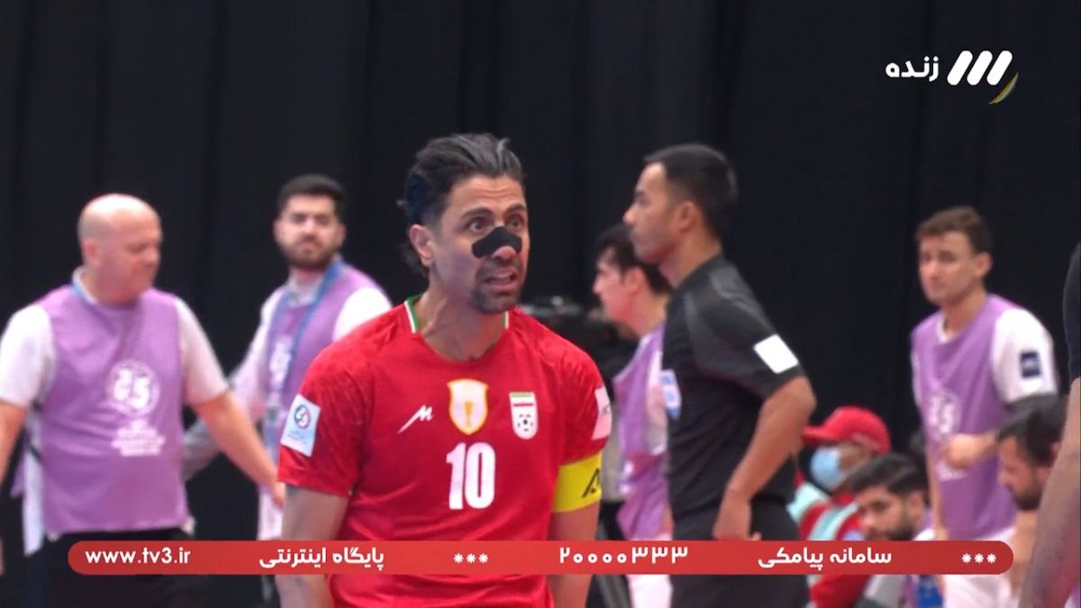 گل سوم ایران به عراق (حسین طیبی)