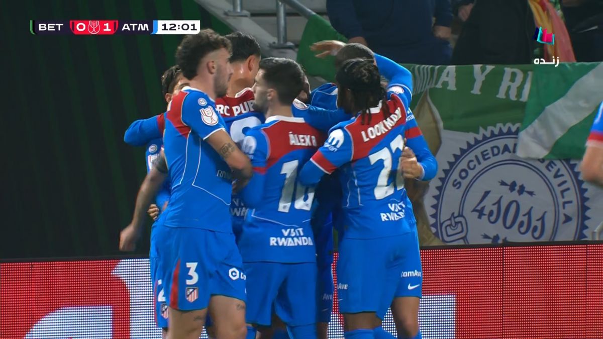 گل اول اتلتیکو مادرید به رئال بتیس (هانکو)