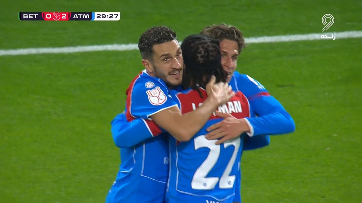 گل دوم اتلتیکو مادرید به رئال بتیس (سیمئونه)