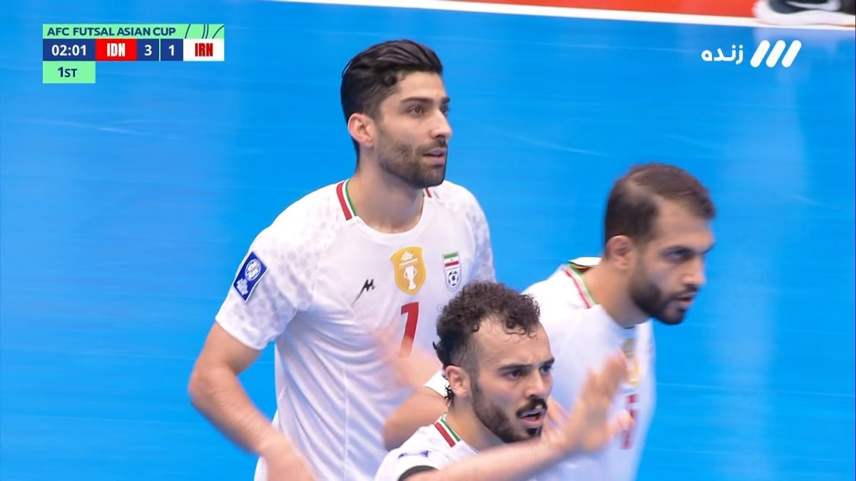 گل دوم فوتسال ایران به اندونزی (مهدی کریمی)