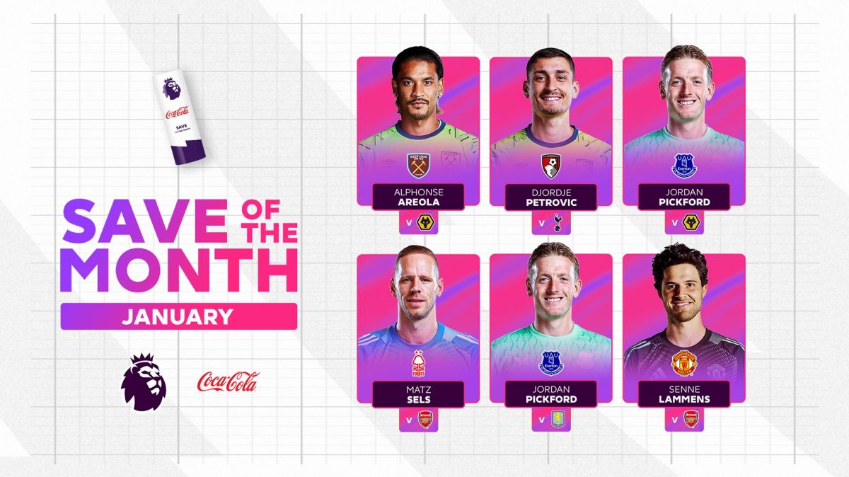 نامزدهای بهترین سیو لیگ انگلیس در ماه ژانویه 2026