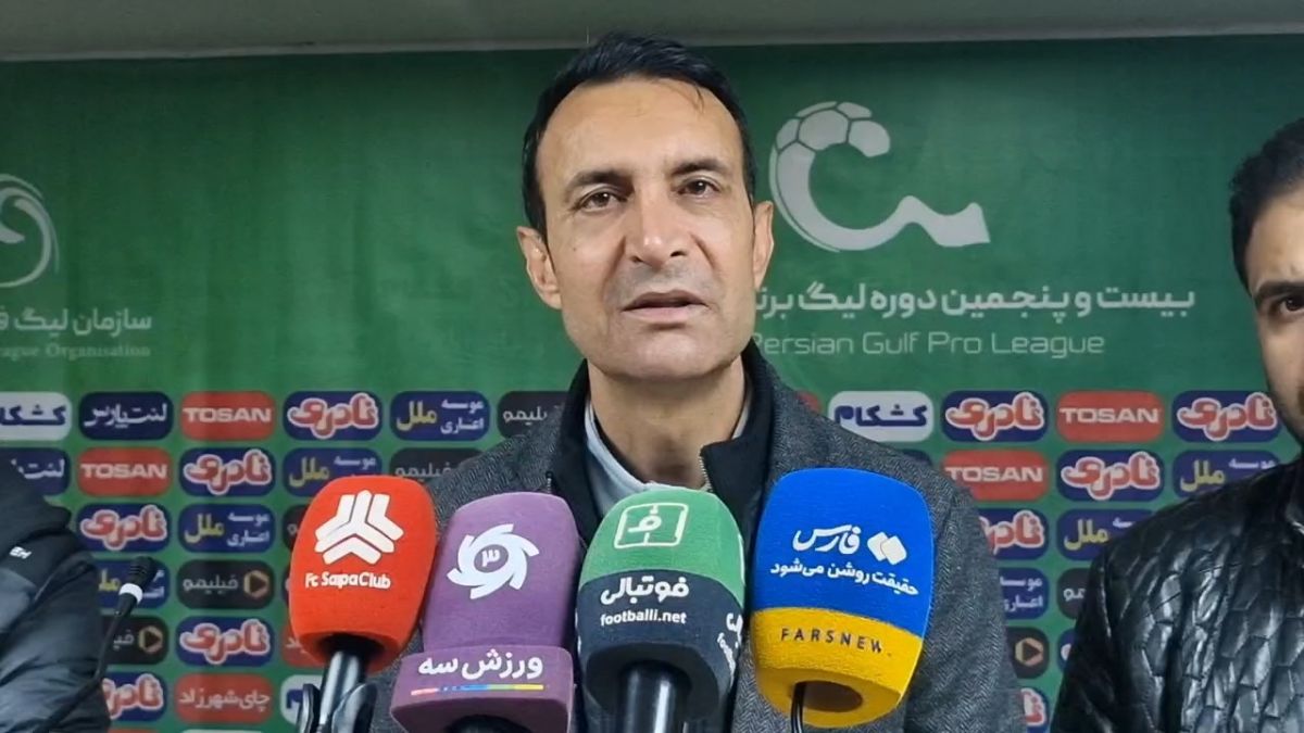 صحبتهای رضا عنایتی در نشست خبری بعد از دیدار مقابل نیروی زمینی