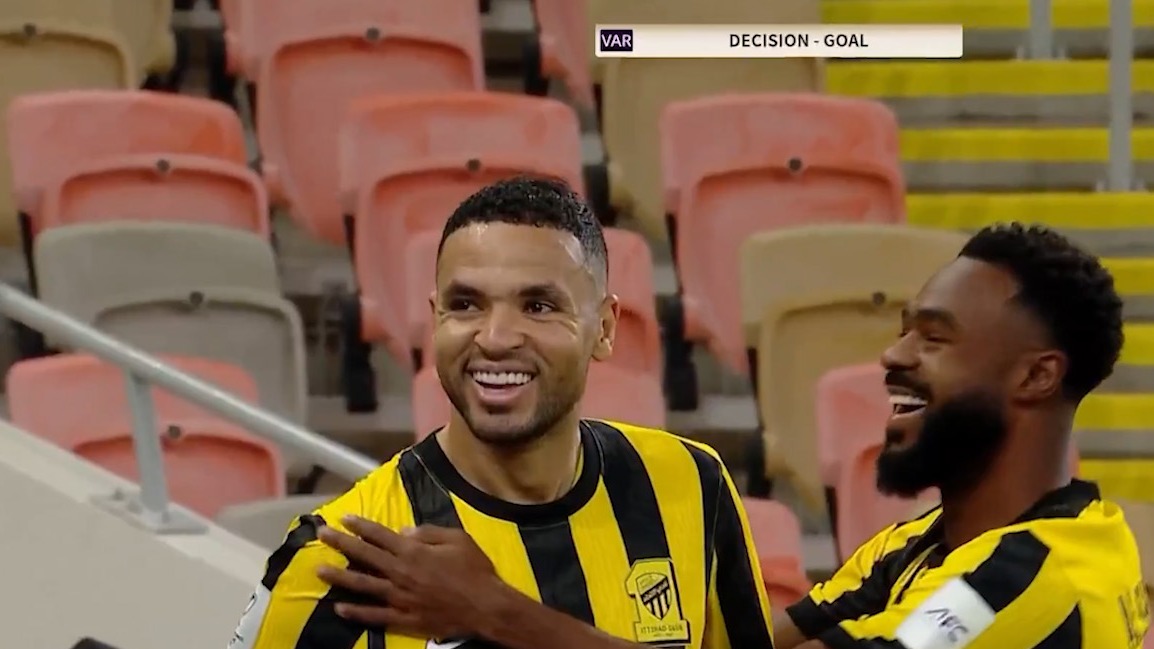 گل اول الاتحاد به الغرافه (یوسف النصیری)