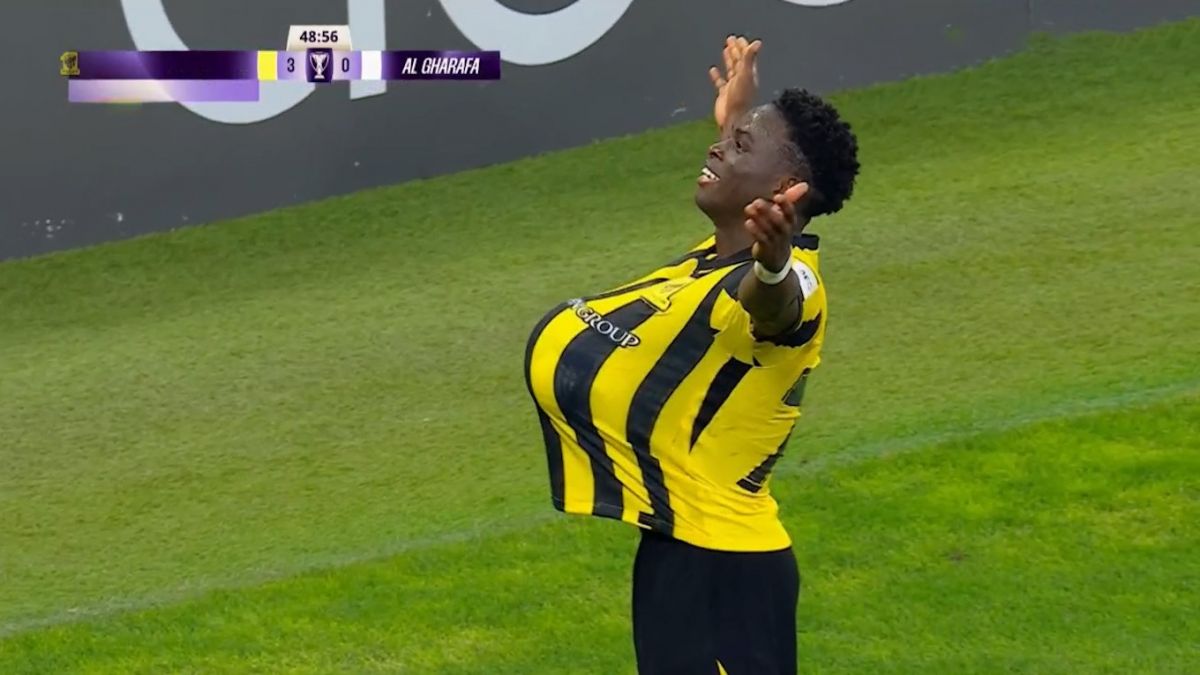 گل سوم الاتحاد به الغرافه (راجر فرناندس)